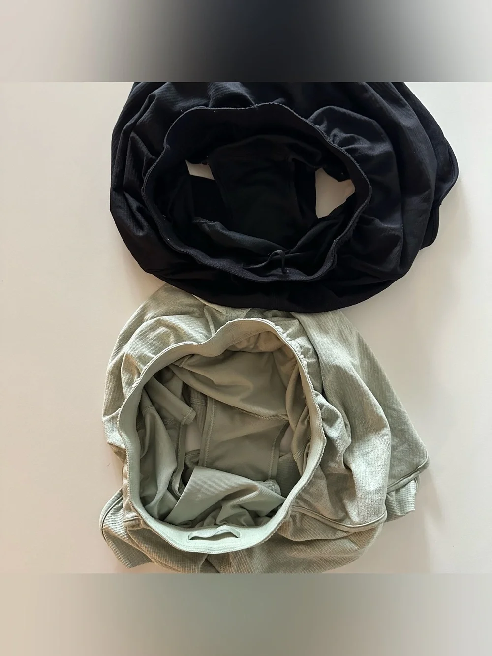 Lululemon Swiftly Mid Rise Shorts Bundle 3” Fog Green Black 4 Run Liner Both in